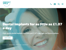 Tablet Screenshot of perfectsmile-dental.com